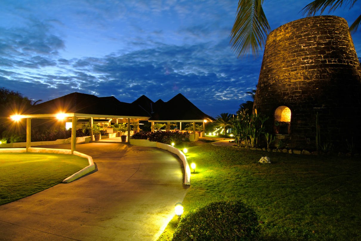 Galley-bay-resort-and-spa-sugar-mill-reception-night-shot - Antigua Blog