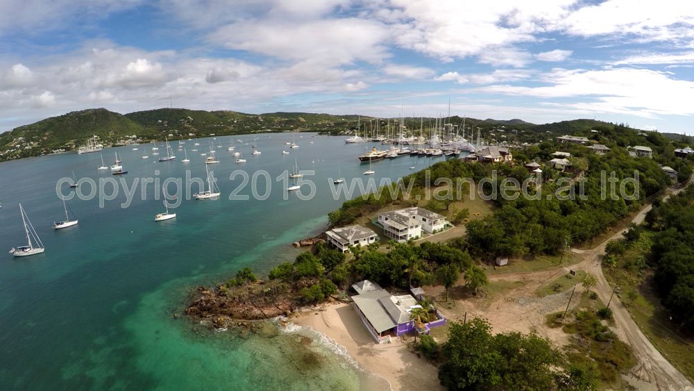 The top end of Pigeon beach more Falmouth Harbour Antigua.